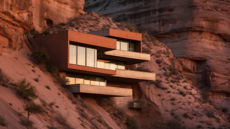calm from steep landscapes