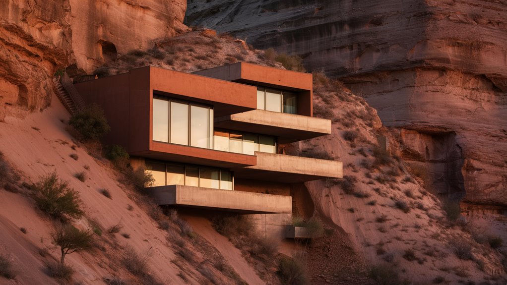calm from steep landscapes