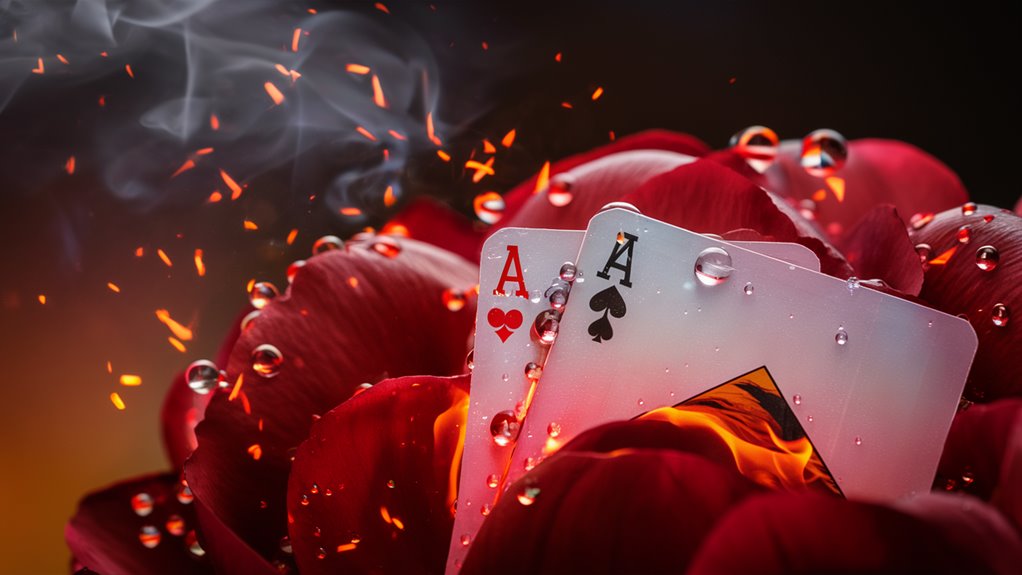 floral poker game flowers