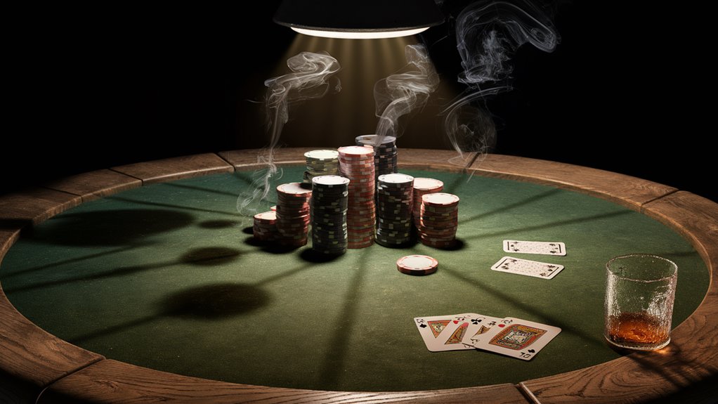 poker game light carving