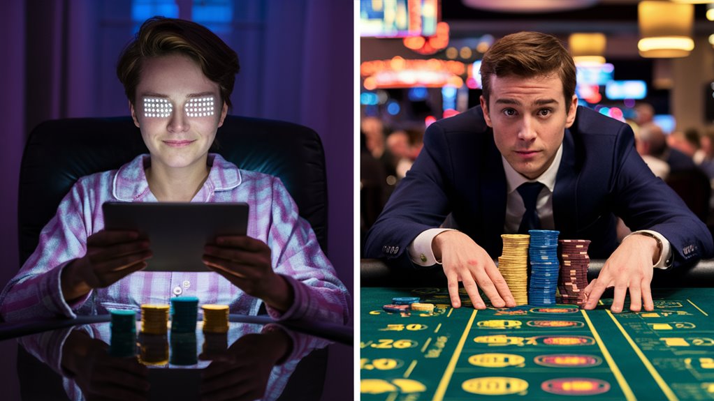 digital versus physical gambling