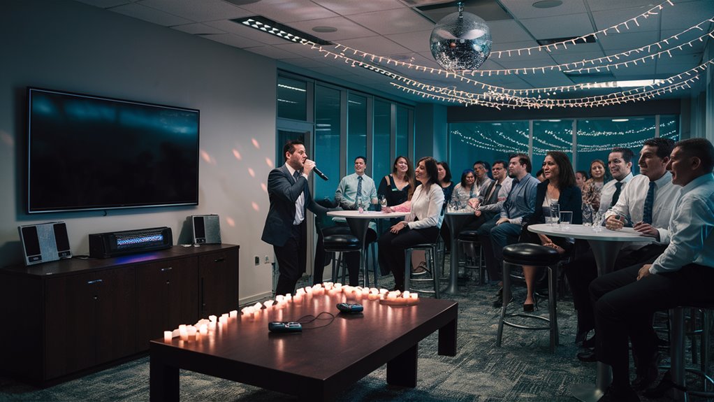 organize office karaoke event