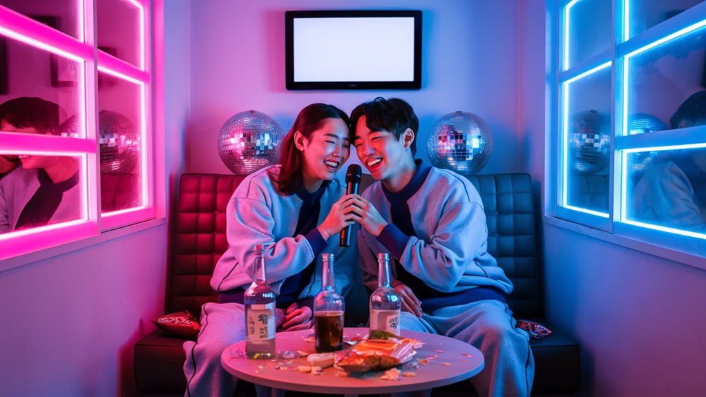 romantic korean singing together