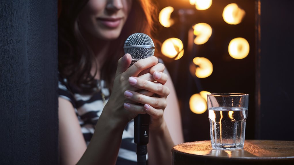 calm nerves before singing