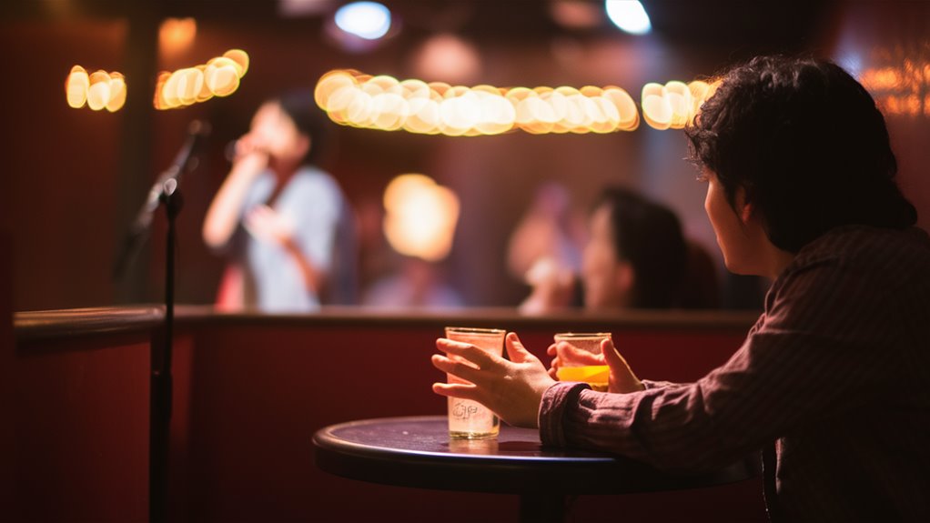 observe fellow artists perform live