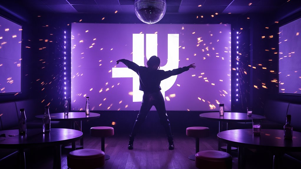 performers entertain individual audiences