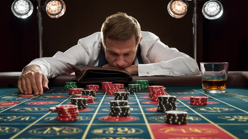 wasting money through gambling